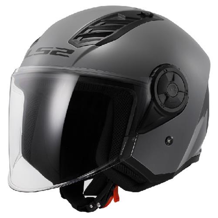 CASCO MOTO LS2 JET OF616 AIRFLOW II SOLID NARDO GRIS 2XL 22-06